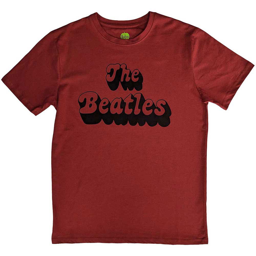 Beatles Text Logo Shadow T-shirt Front