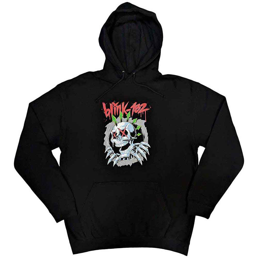 Blink 182 Six Arrow Skull Hooded Sweatshirt Front