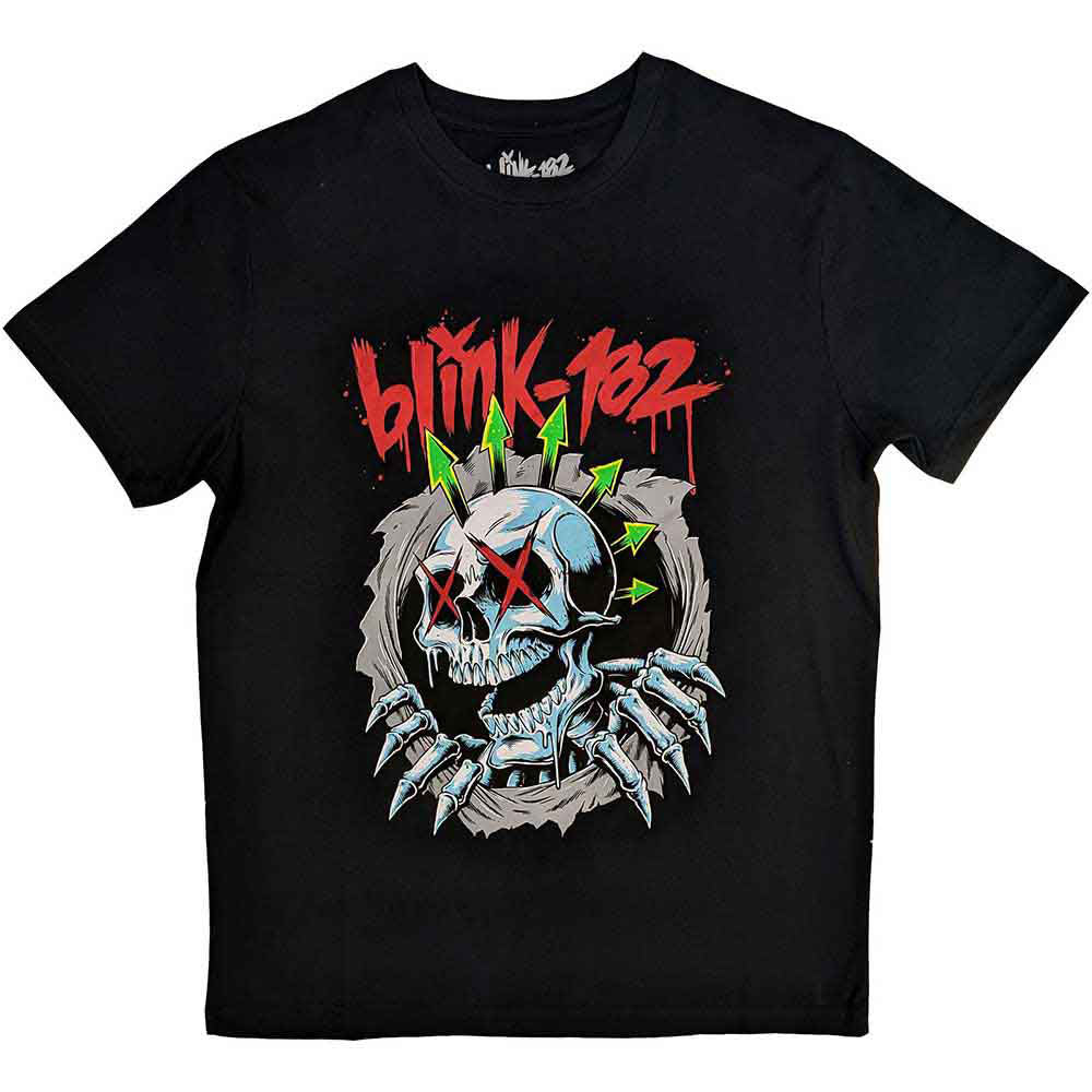 Blink 182 Six Arrow Skull T-shirt Front