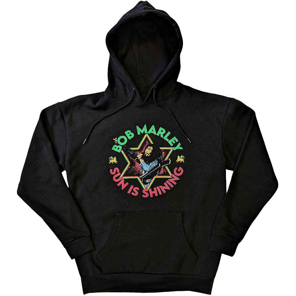 Bob Marley Sun Is Shining Hooded Sweatshirt Front