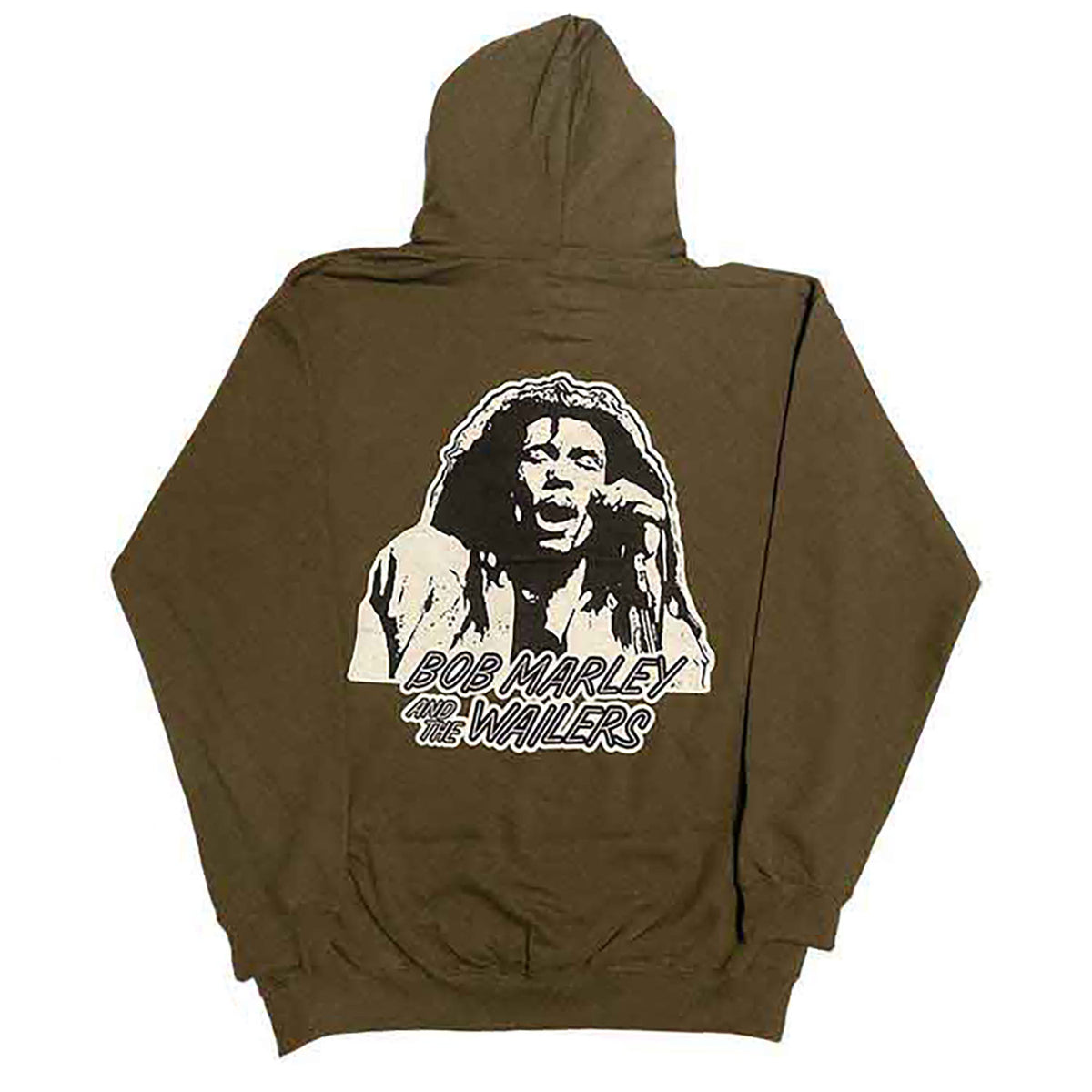 Bob Marley One Love Wailers Mic Photo Hooded Sweatshirt Back