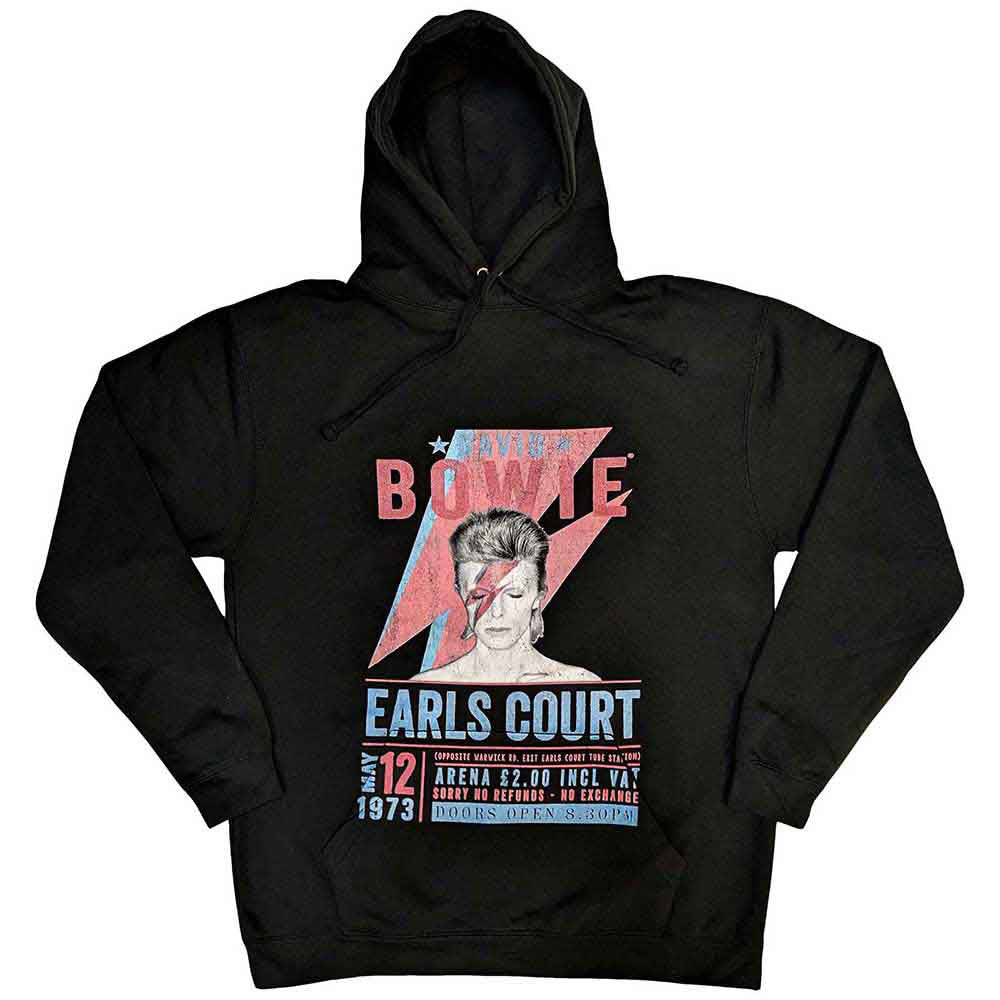 David Bowie Earls Court '73 Hooded Sweatshirt Front