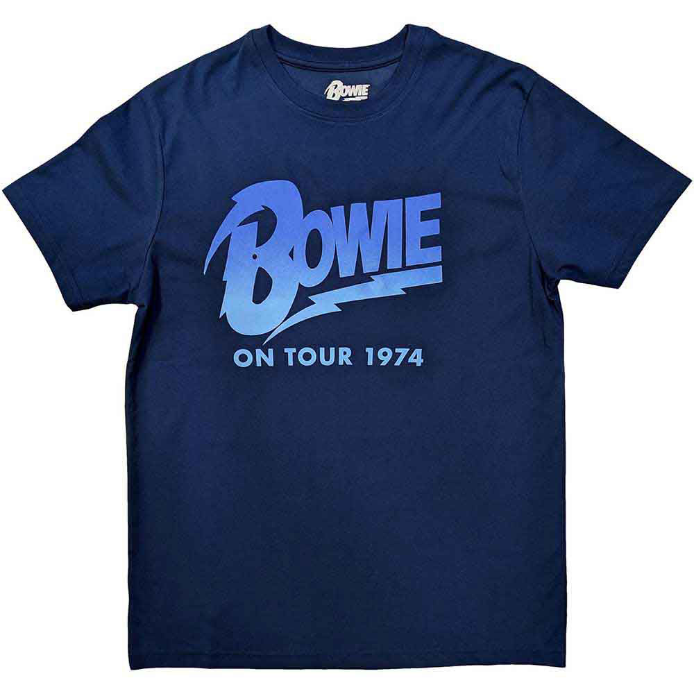 David Bowie On Tour 1974 T-shirt Front