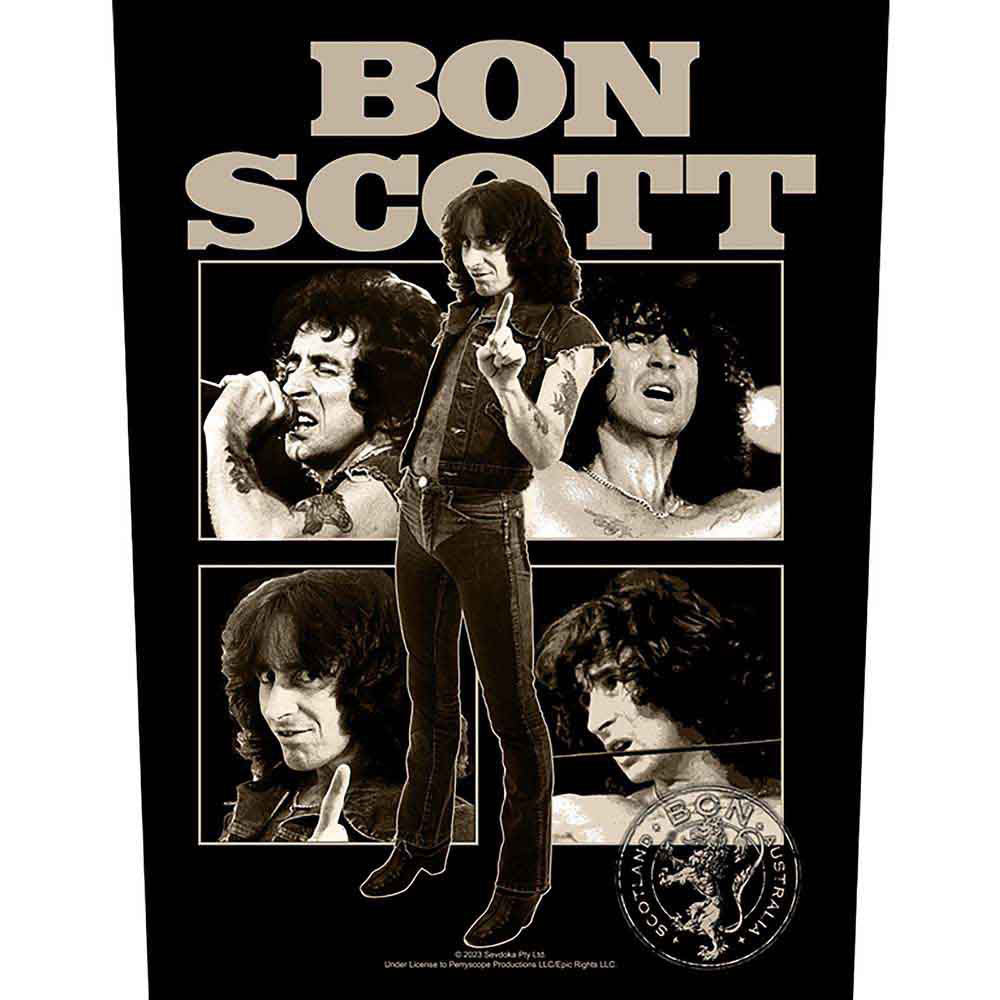 Bon Scott Collage Back Patch Front