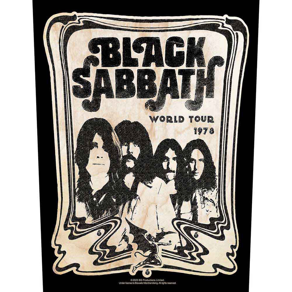 Black Sabbath World Tour 1978 Back Patch Front