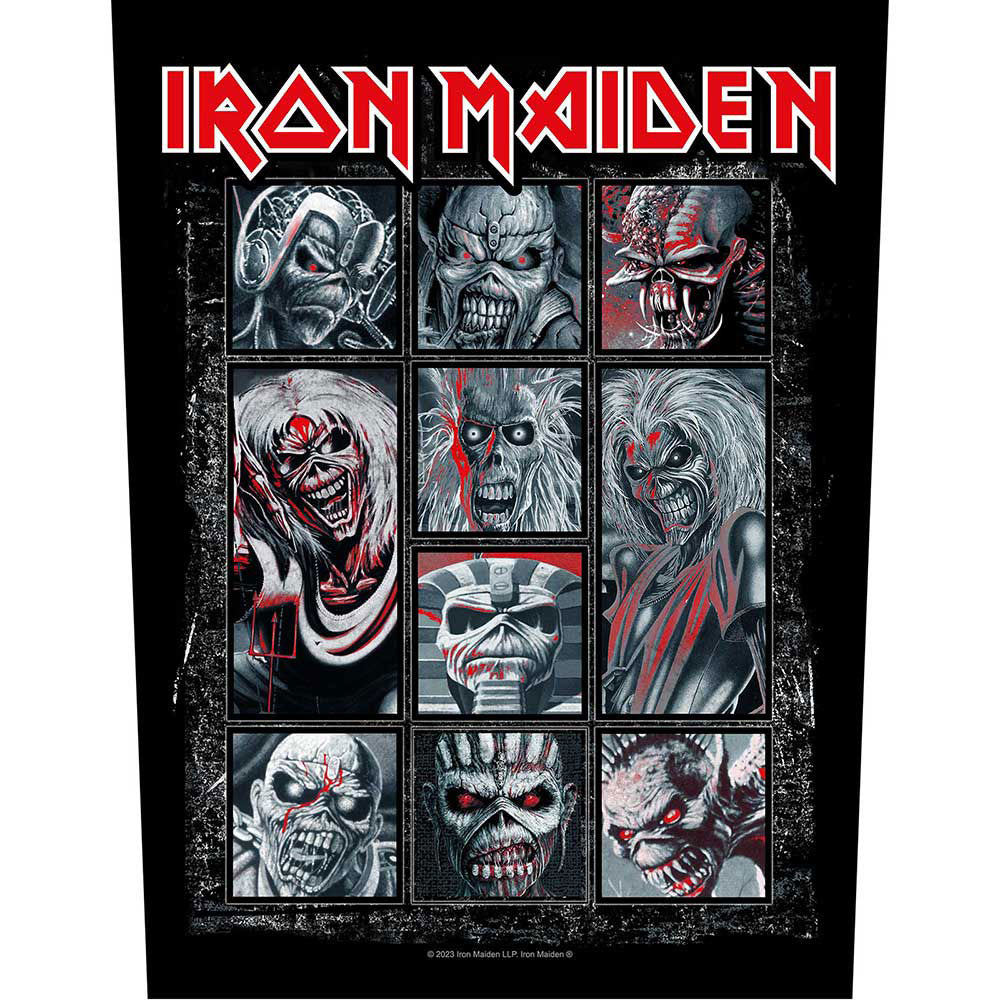 Iron Maiden 10 Eddies Back Patch Front