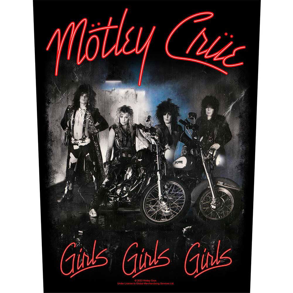 Motley Crue Girls, Girls, Girls Back Patch Front