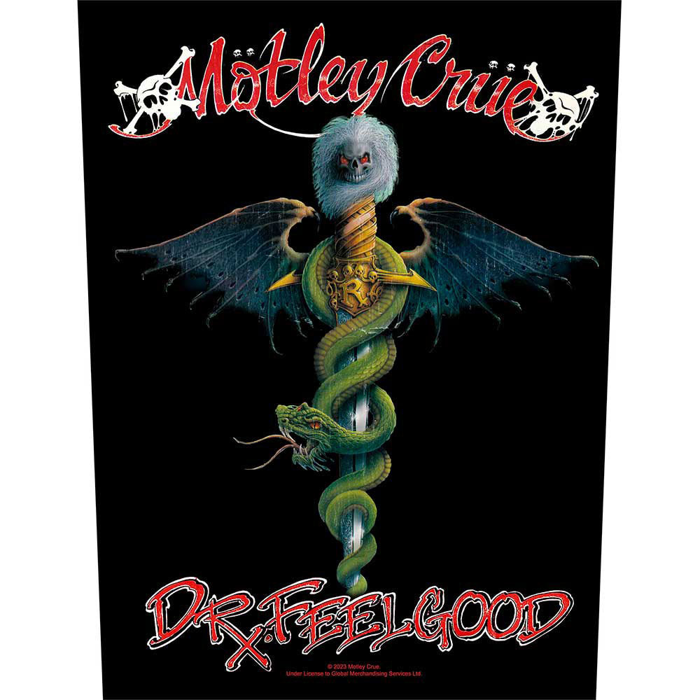 Motley Crue Dr Feelgood Back Patch Front