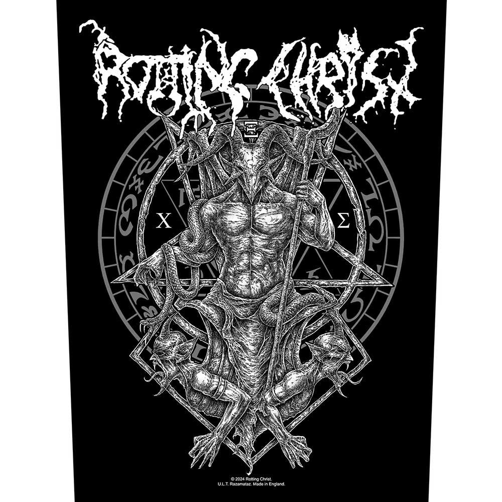 Rotting Christ Hellenic Black Metal Back Patch Front