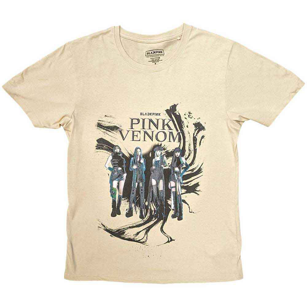 BlackPink Pink Venom Oil Stroke T-shirt Front