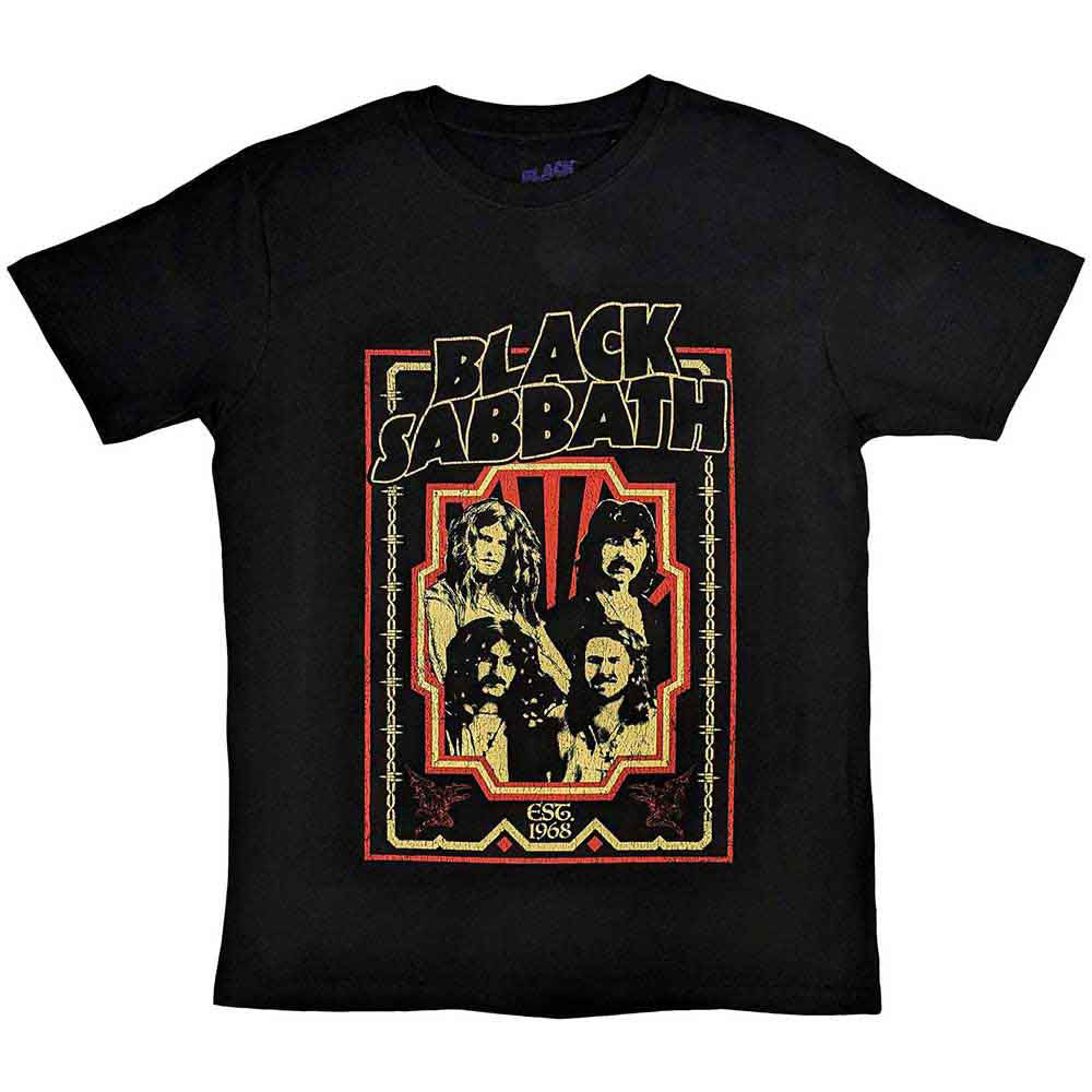 Black Sabbath Est 1968 T-shirt Front