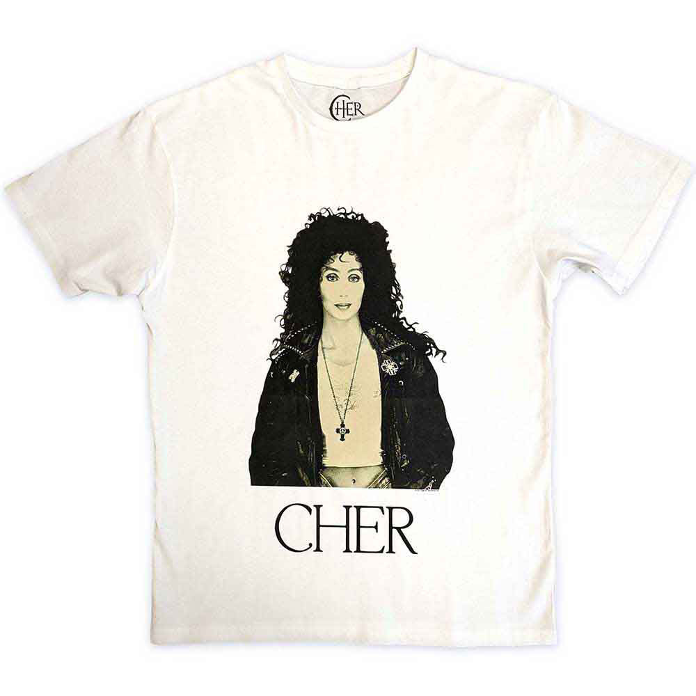 Cher Leather Jacket T-shirt Front