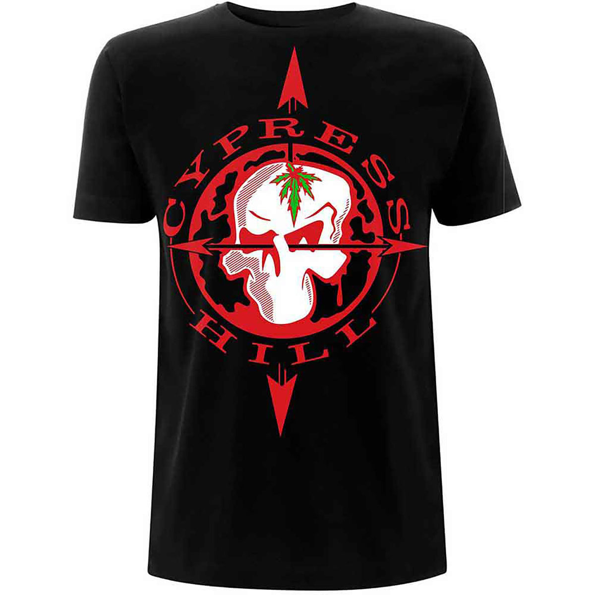 Cypress Hill Skull Compass T-shirt Front