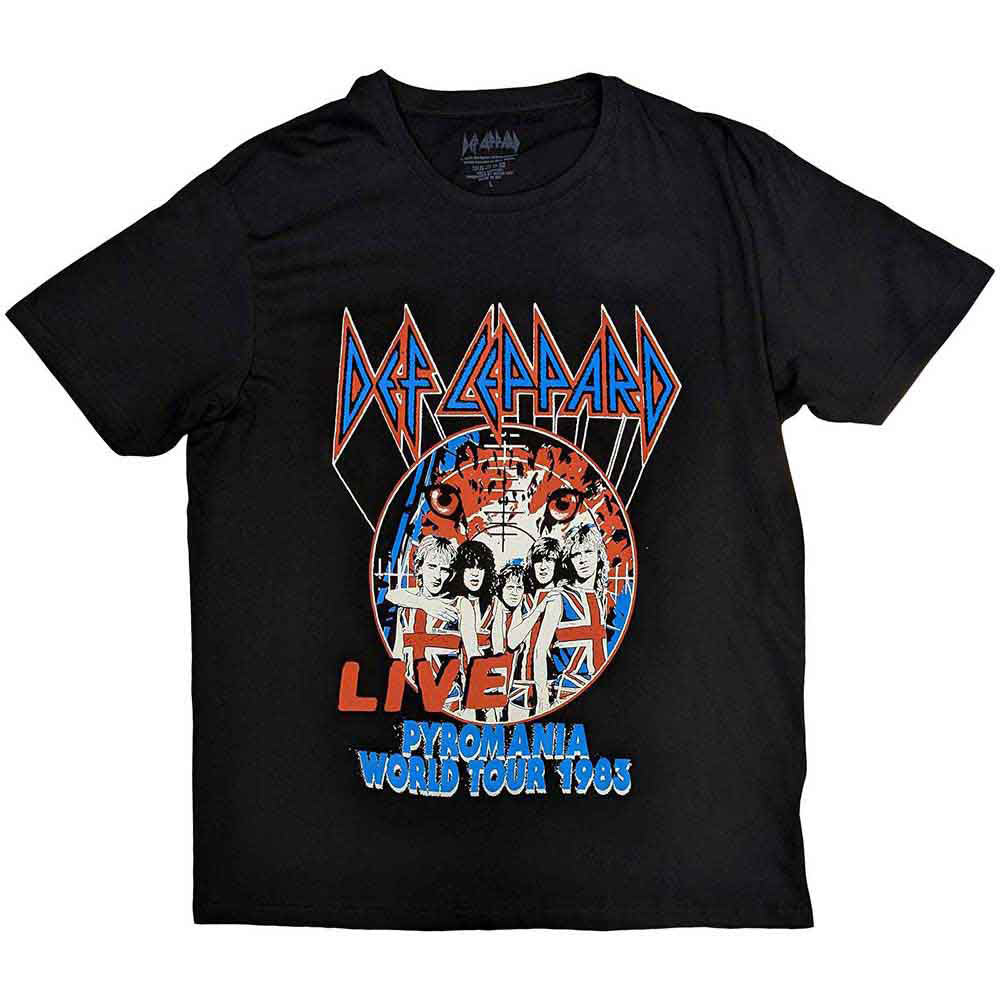 Def Leppard Pyro World Tour T-shirt Front