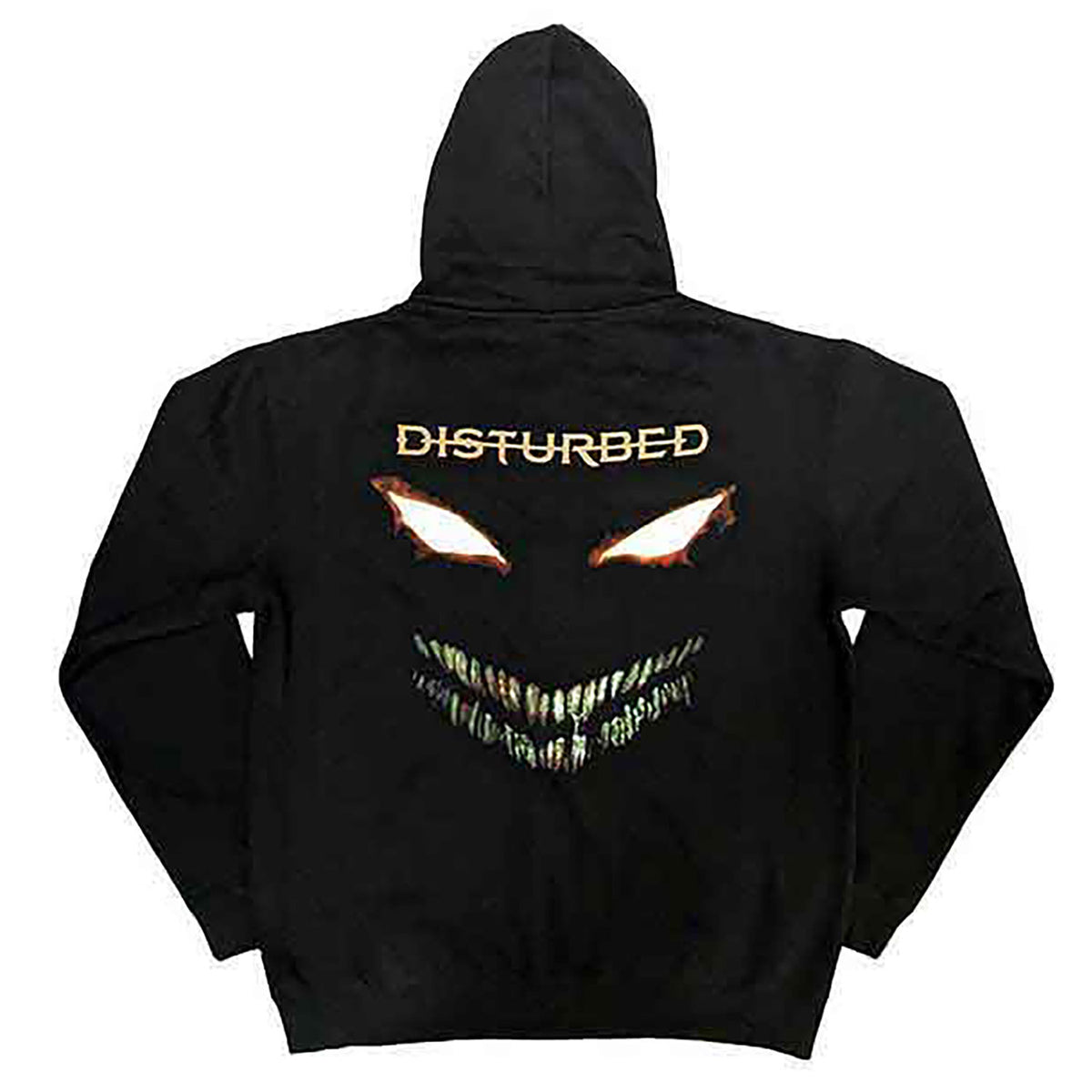 Disturbed The Face Zippered Hooded Sweatshirt Back