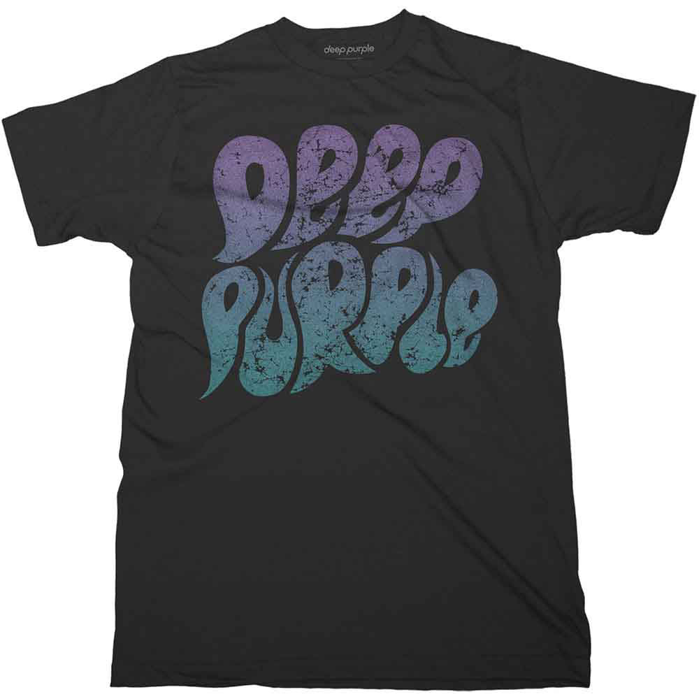 Deep Purple Bubble Logo T-shirt Front