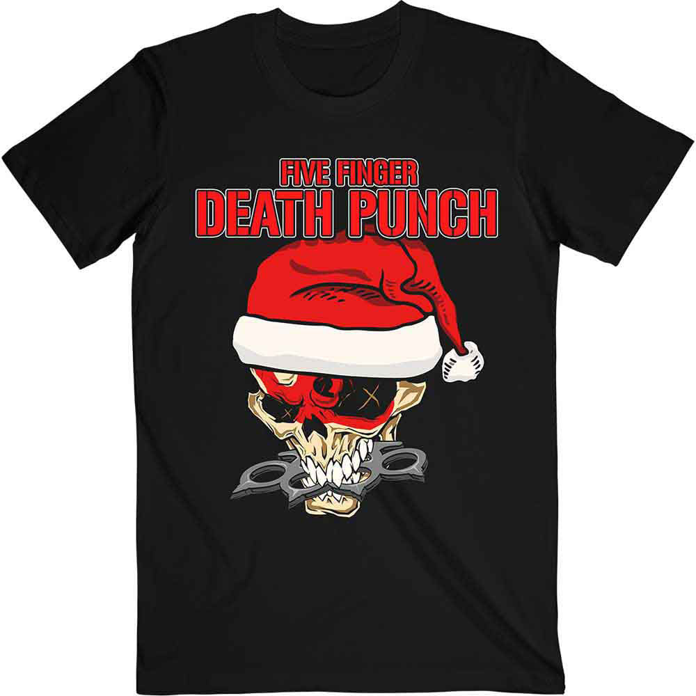 Five Finger Death Punch Santa Knucklehead T-shirt Front