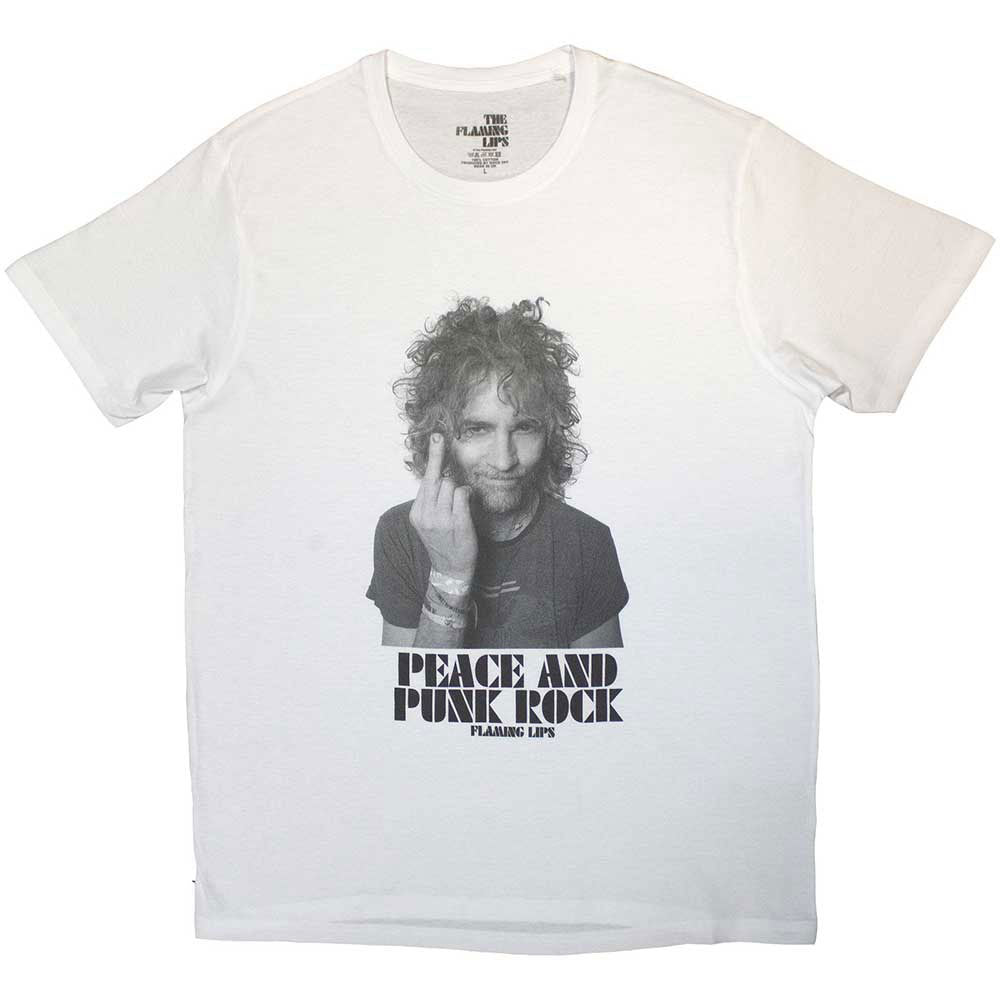 Flaming Lips Peace And Punk T-shirt Front