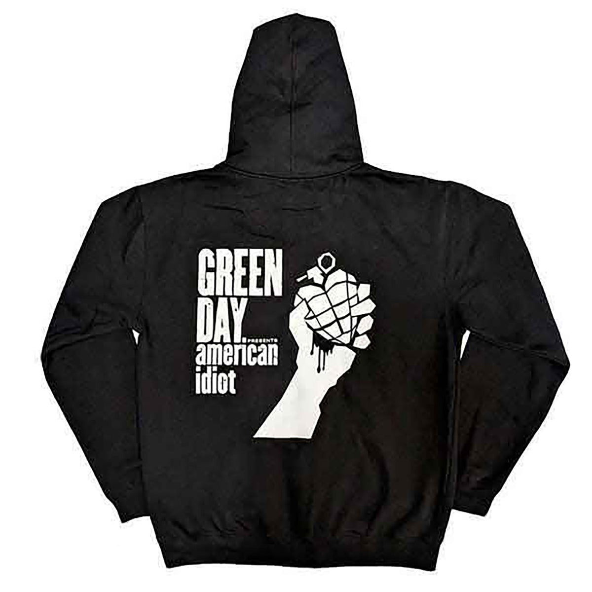 Green Day American Idiot The Musical Zippered Hooded Sweatshirt Back