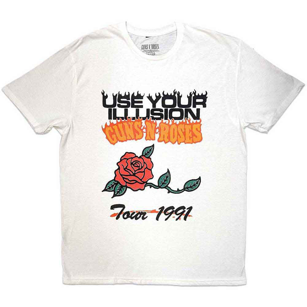 Guns N Roses Use Your Illusion Tour 1991 T-shirt Front