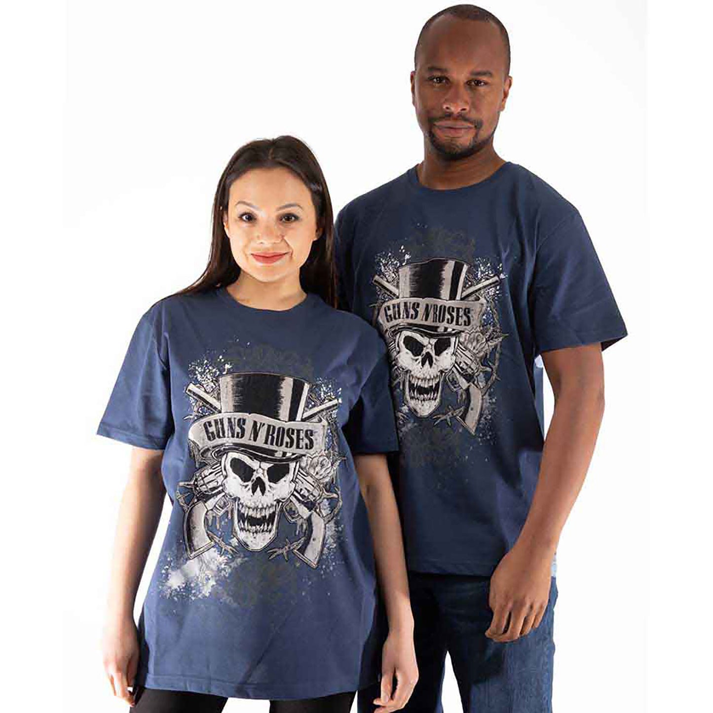 Guns N Roses Faded Skull T-shirt Back
