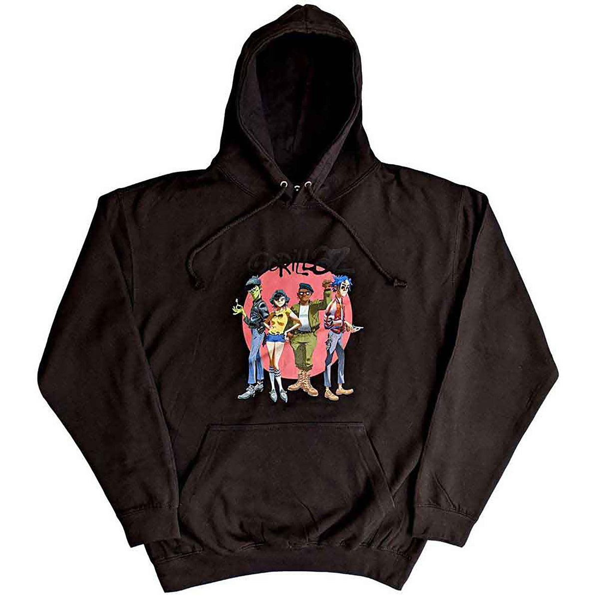 Gorillaz Group Circle Rise Hooded Sweatshirt Front