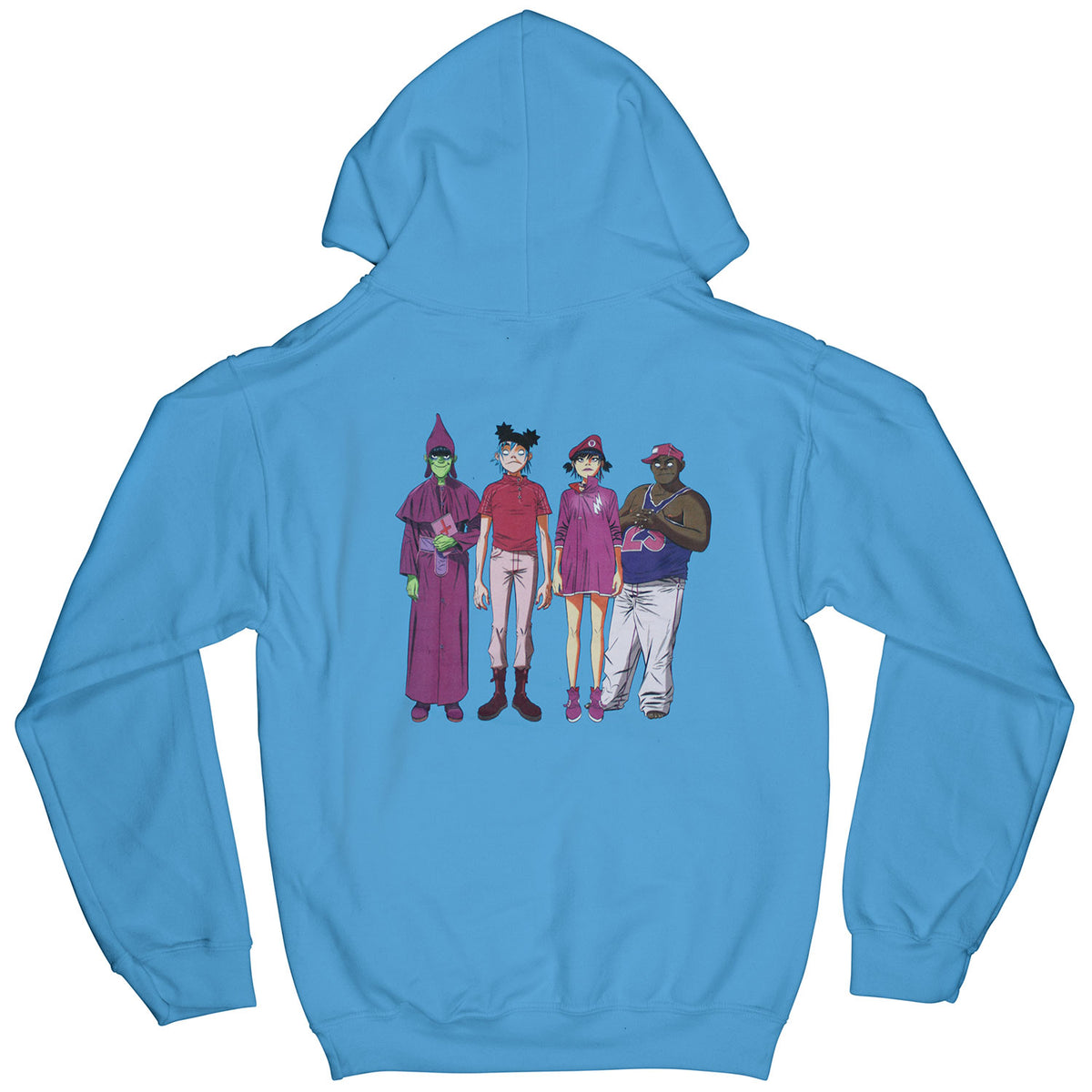 Gorillaz Cracker Island Hooded Sweatshirt Back