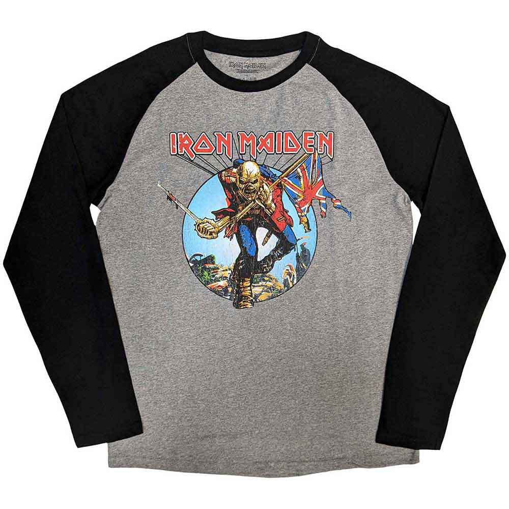 Iron Maiden Trooper Burst Baseball Jersey Front