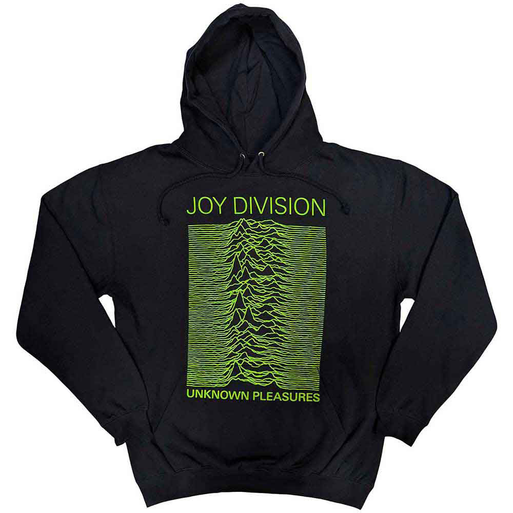 Joy Division Unknown Pleasures Fp Hooded Sweatshirt Front