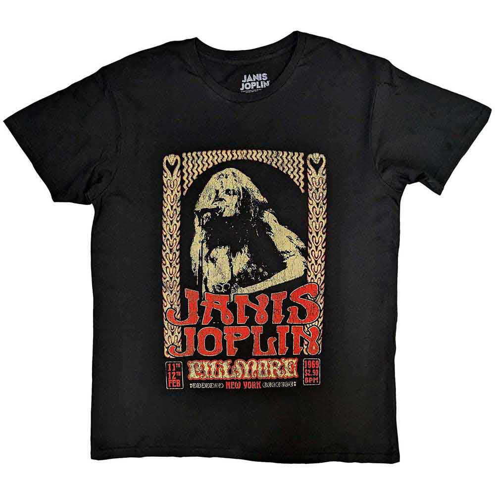 Janis Joplin Vintage Poster T-shirt Front