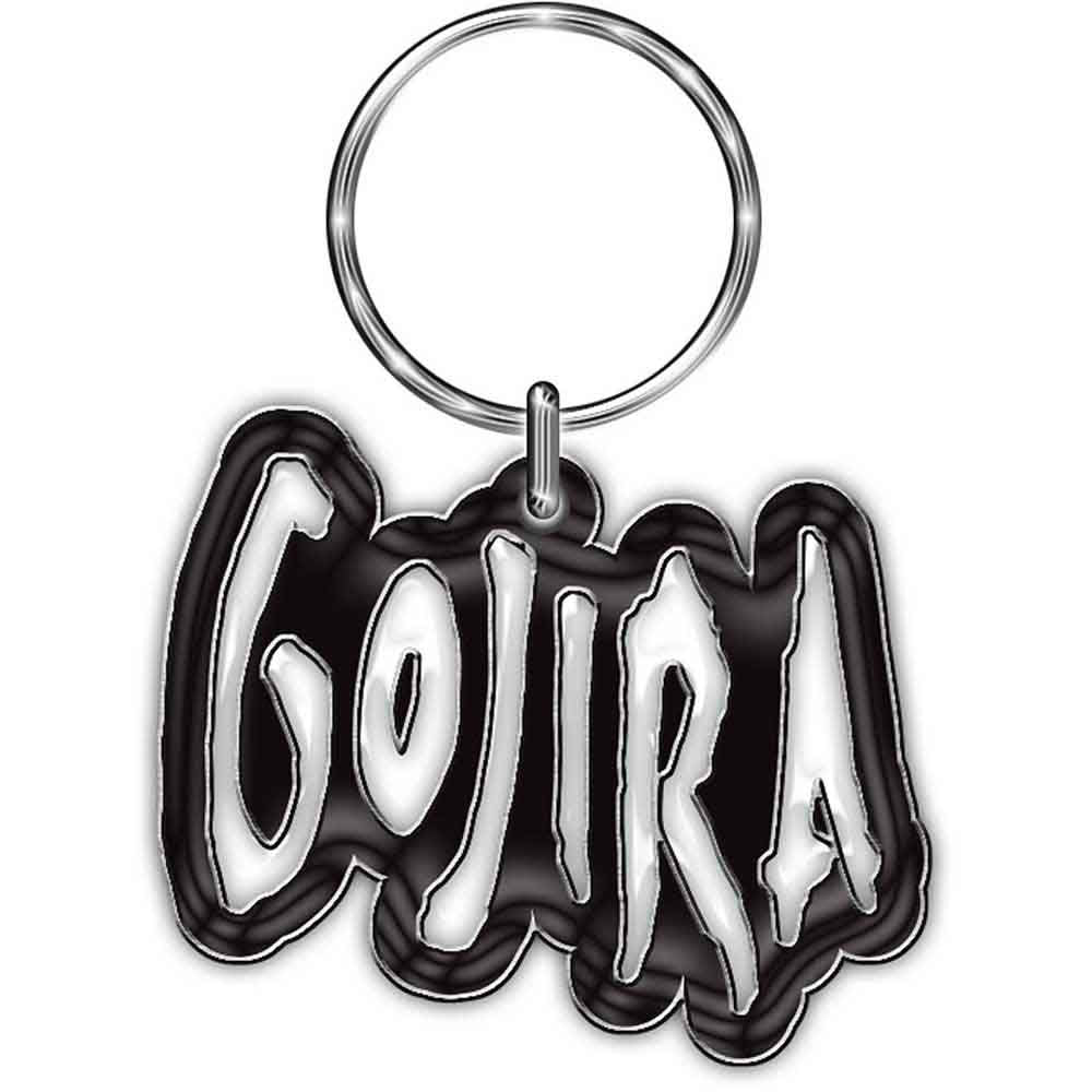 Gojira Logo Metal Key Chain Front