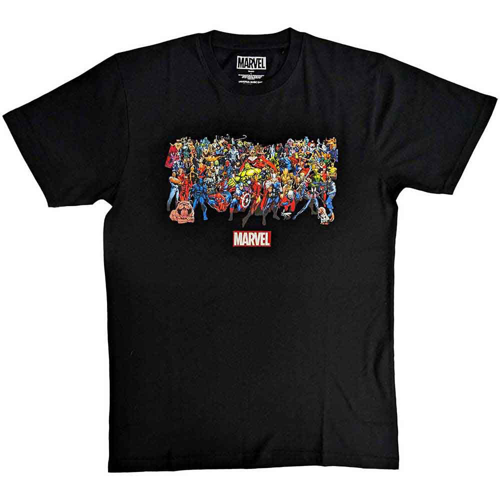 Marvel Comics Full Characters T-shirt Front