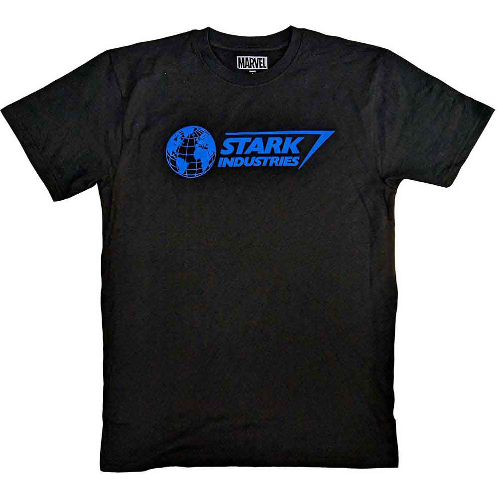 Marvel Comics Stark Industries Blue T-shirt Front