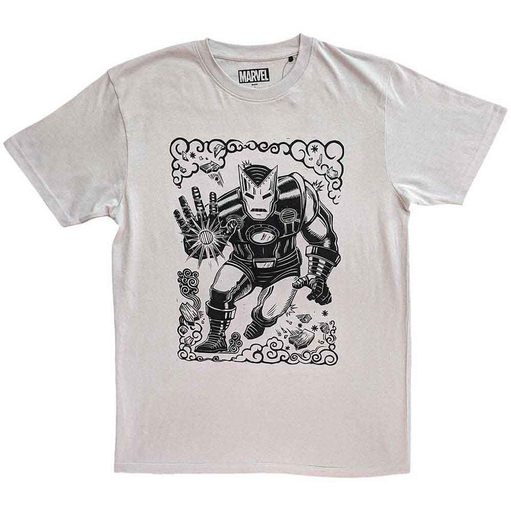 Marvel Comics Iron Man Sketch T-shirt Front