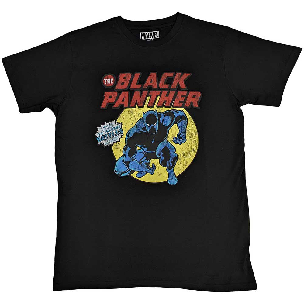 Marvel Comics Black Panther Retro Comic T-shirt Front