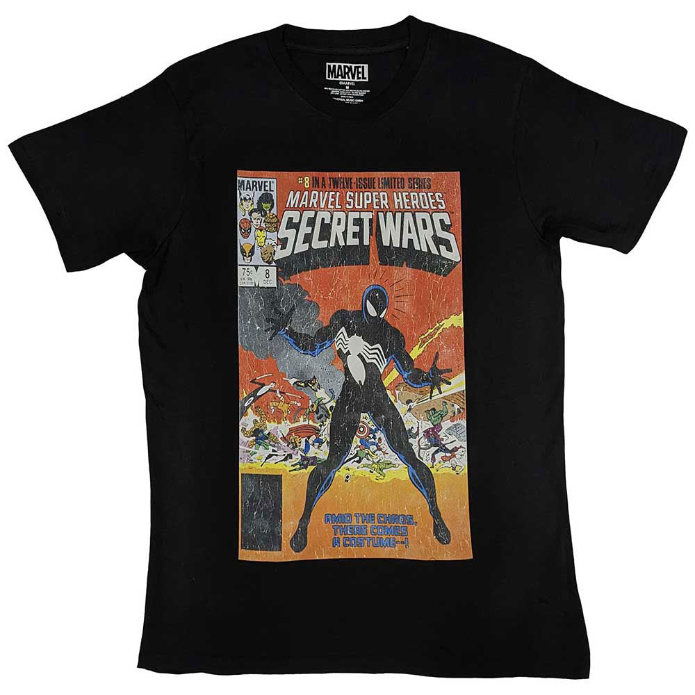 Marvel Comics Spiderman Secret Wars T-shirt Front