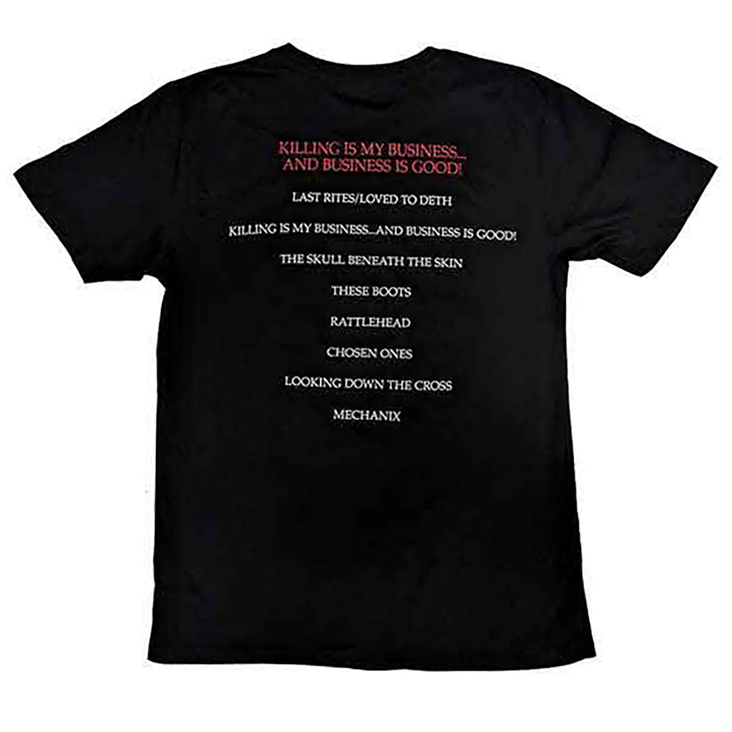 Megadeth Killing Biz T-shirt Back
