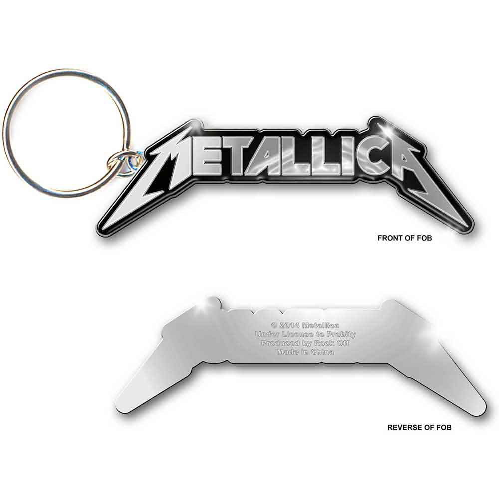 Metallica Logo Metal Key Chain Front