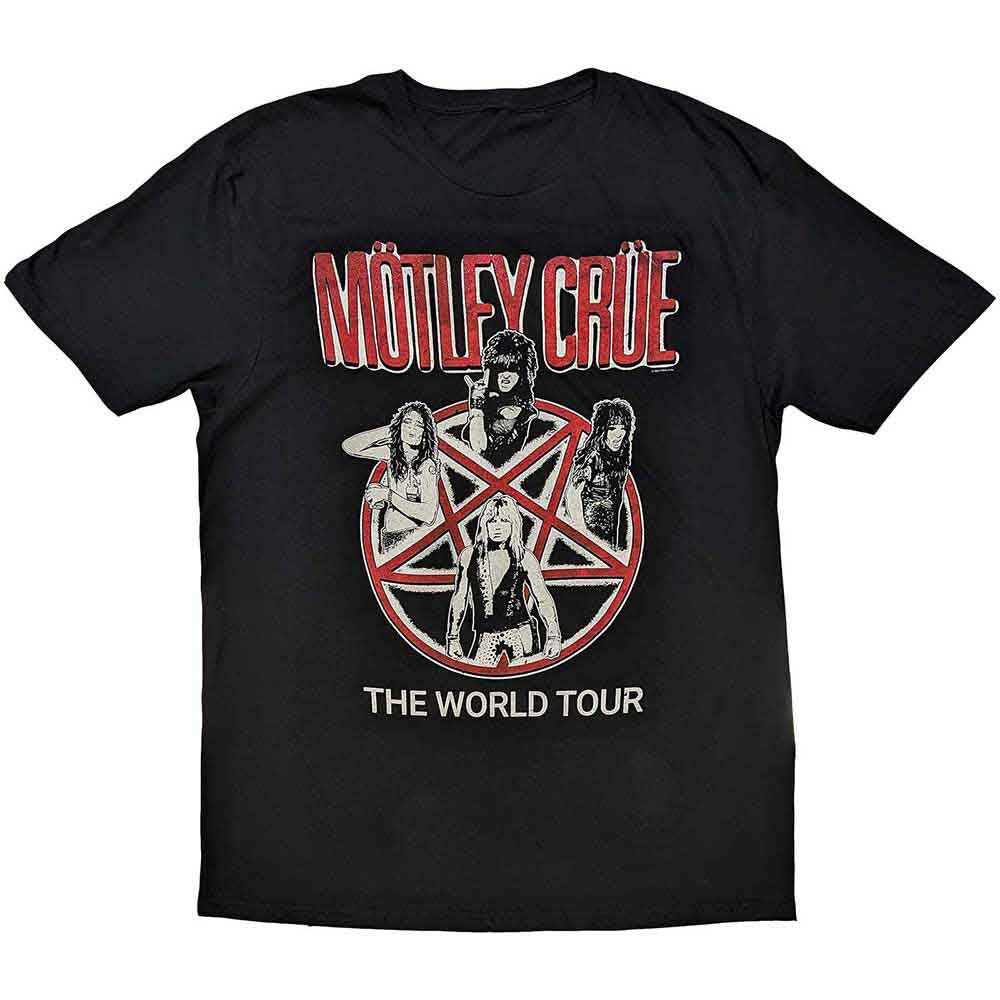 Motley Crue Vintage World Tour T-shirt Front