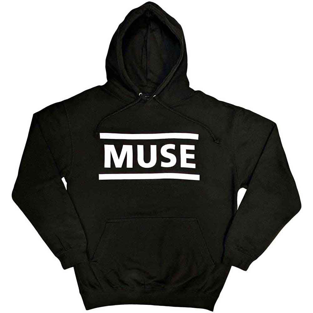 Muse White Logo Hooded Sweatshirt Front