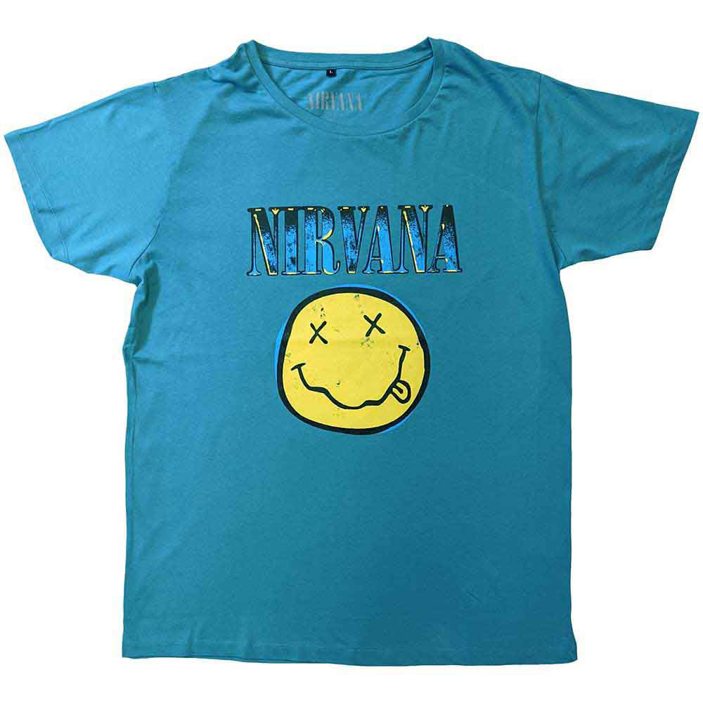 Nirvana Xerox Happy Face T-shirt Front