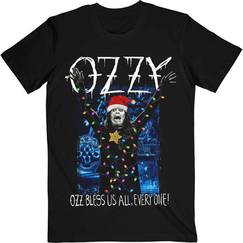 Ozzy Osbourne Arms Out Holiday T-shirt Front