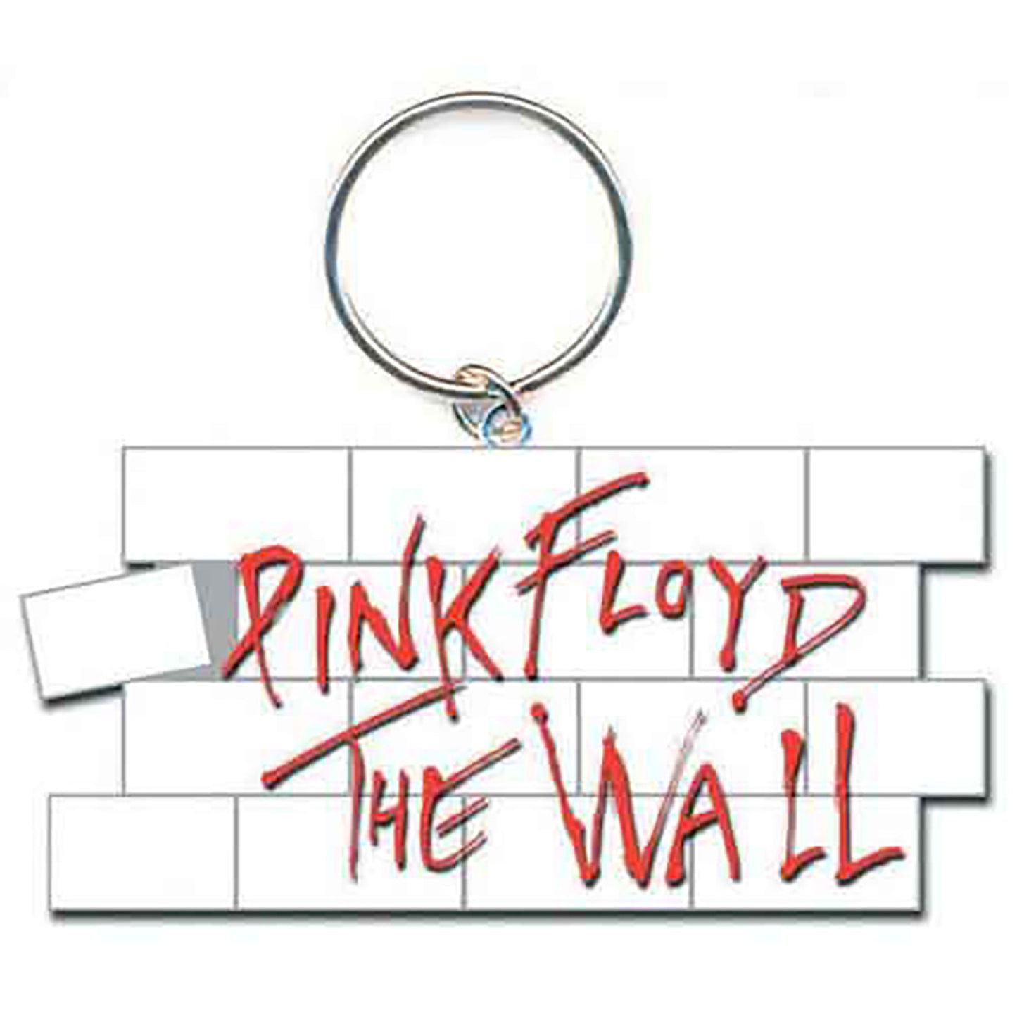 Pink Floyd The Wall Logo Metal Key Chain Front