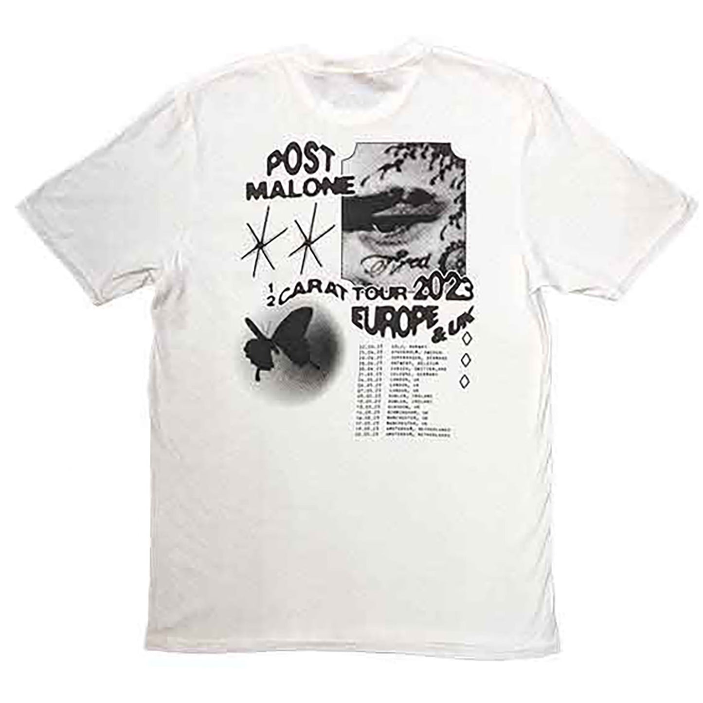 Post Malone Collage T-shirt Back