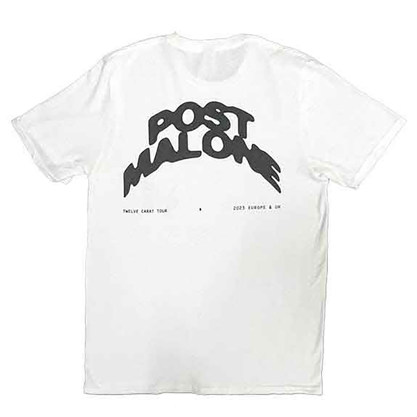 Post Malone Curved Logo 2023 Tour T-shirt Back