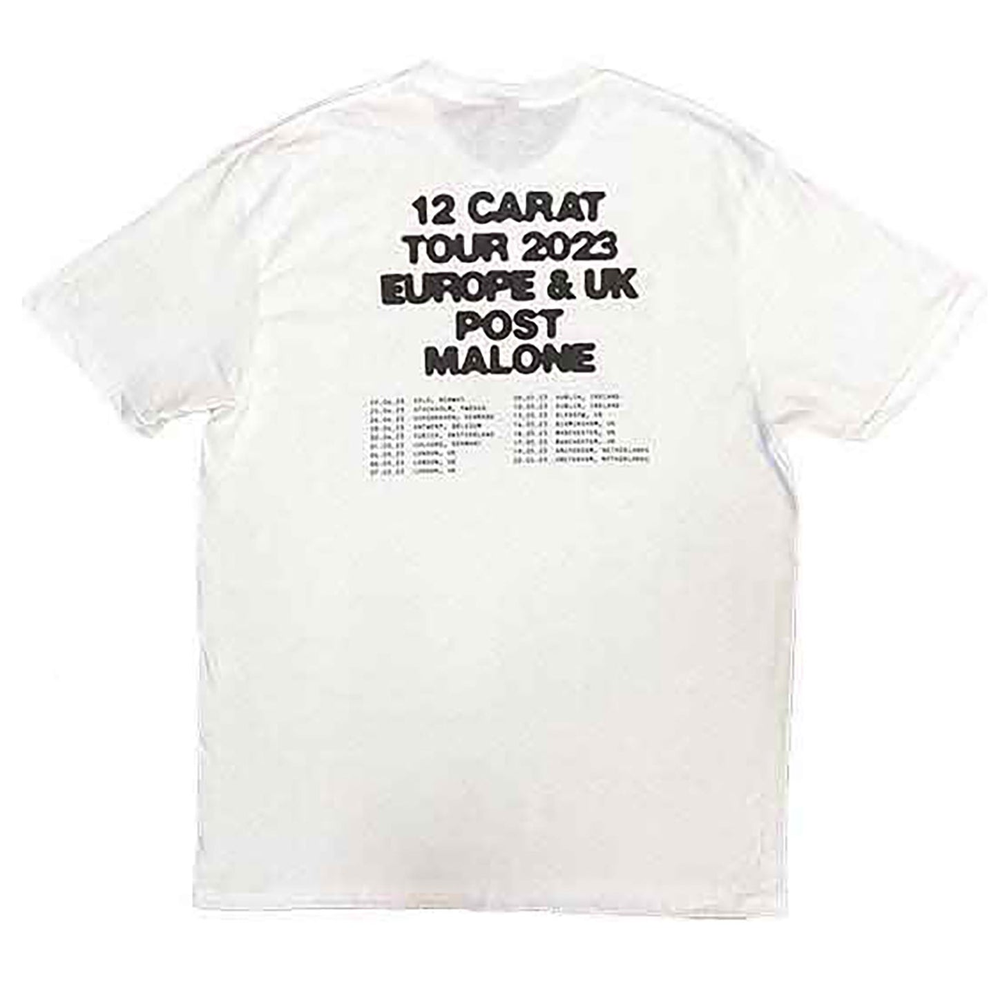 Post Malone Inflatable Butterfly 2023 Tour T-shirt Back