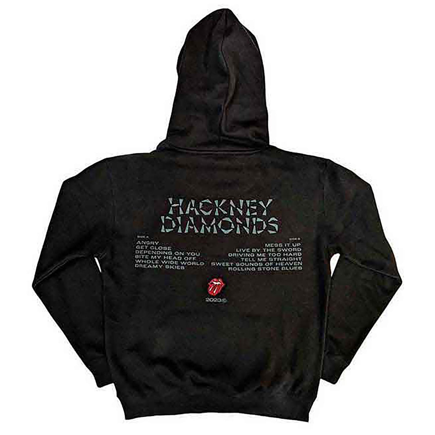Rolling Stones Hackney Diamonds Glass Logo Hooded Sweatshirt Back