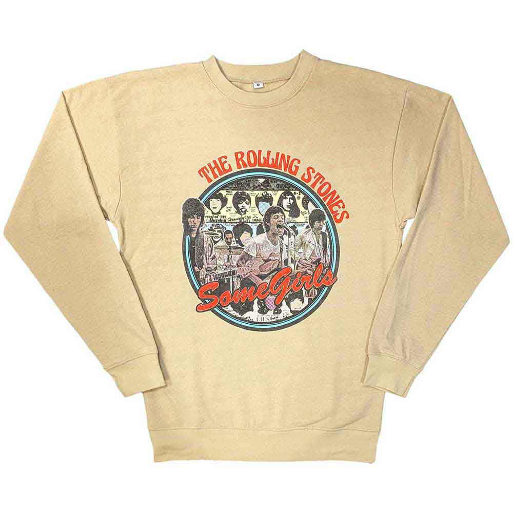Rolling Stones Some Girls Circle Sweatshirt Front