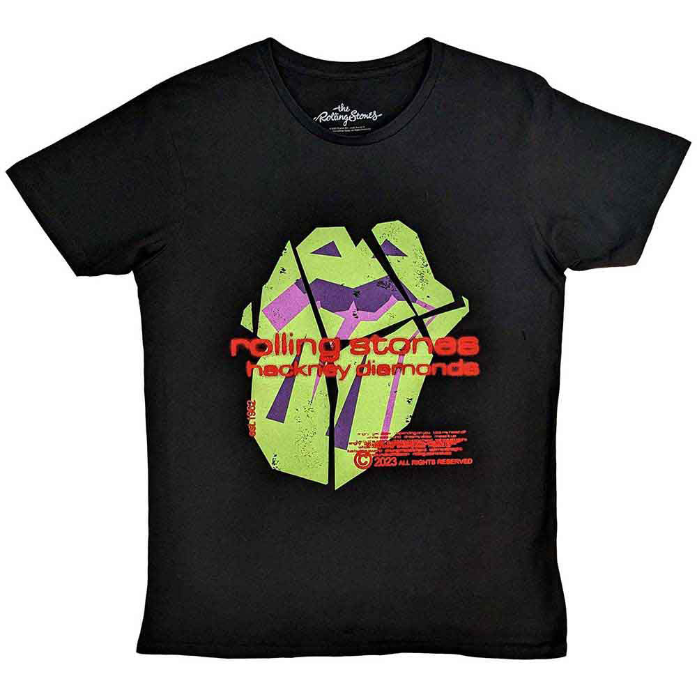 Rolling Stones Hackney Diamonds Neon Tongue T-shirt Front