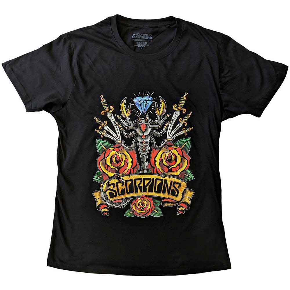 Scorpions Traditional Tattoo T-shirt Front